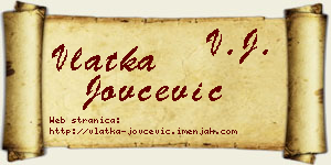 Vlatka Jovčević vizit kartica